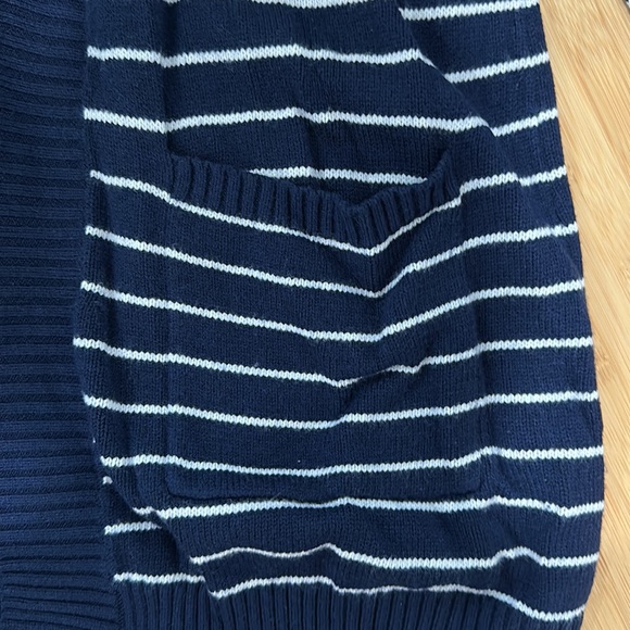 Navy and white striped cardigan - Picture 2 of 7